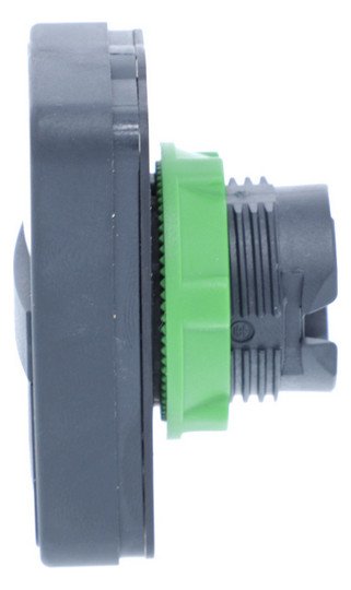 Drucktaster Front 2f sw/ws Ø22,5mm IP66 rechteck Tastend