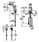 KWC Infrarot-Waschtisch-Armatur TRONIC verchromt, Niederdruck, mit Mischung, mit Ablaufgarnitur, AP 240 V