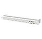 Patchpanel 24Ports 1HE Cat6A Schirm RAL7035 19Zoll-Einbau 43,6x482,6x100mm