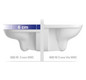 V&B Wand-Tiefspül-WC VICARE 36x59,5cm, DirectFlush, Abgang waagerecht, weiß