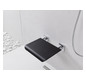 EMCO Wandklappsitz System 2 chrom/schwarz, mit Kunststoffsitzfläche