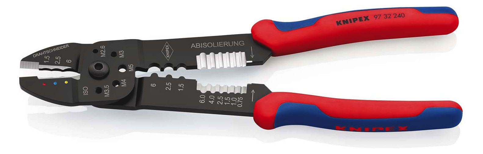 Presszange mech 240mm Kabelschuh/Verb 0,5-6qmm AWG20-10