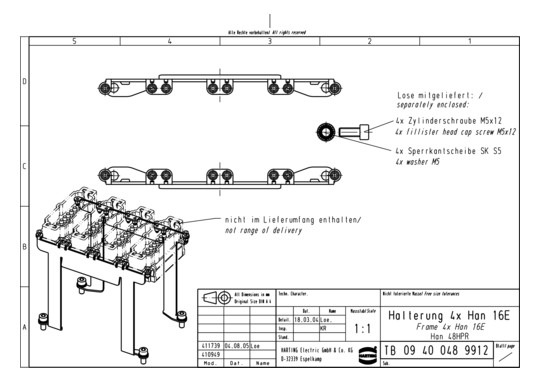 HART Han 48 HPR Halterung (4 09400489912 