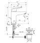 Ideal-Standard Waschtisch-Einhebelmischer CeraFlex Grande mit Ablaufgarnitur, Ausladung 110mm, chrom
