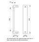 Sockelvorder-/rückseite H100xB650xT400mm ST f.Kabelrangier ws
