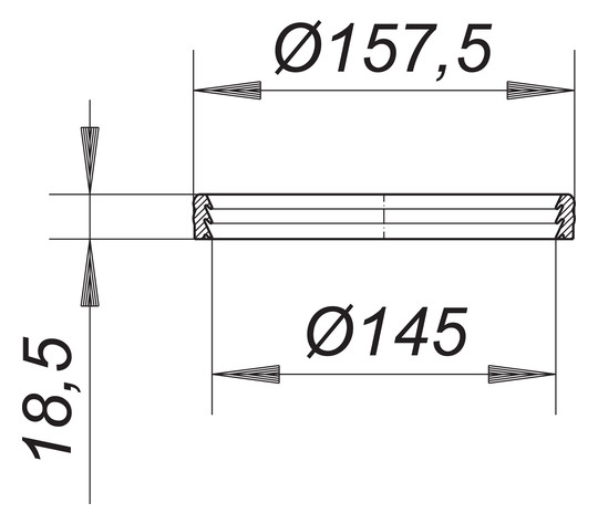 Dallmer Rückstaudichtung S 15 Serie 15 zwischen Aufsatz und Ablaufgehäuse