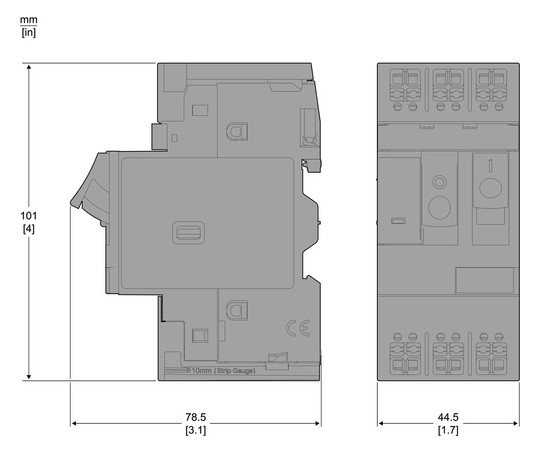 Motorschutzschalter 3p 4-6,3A 6,3A/Iu 230-690V Komplettger_im_Geh IP20