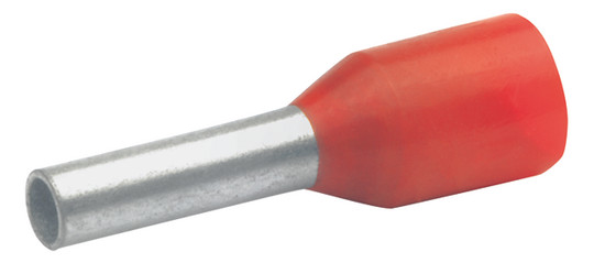 Aderendhülse 1qmm 6mm isol PP rt Cu Polypropylen (PP) verzinnt