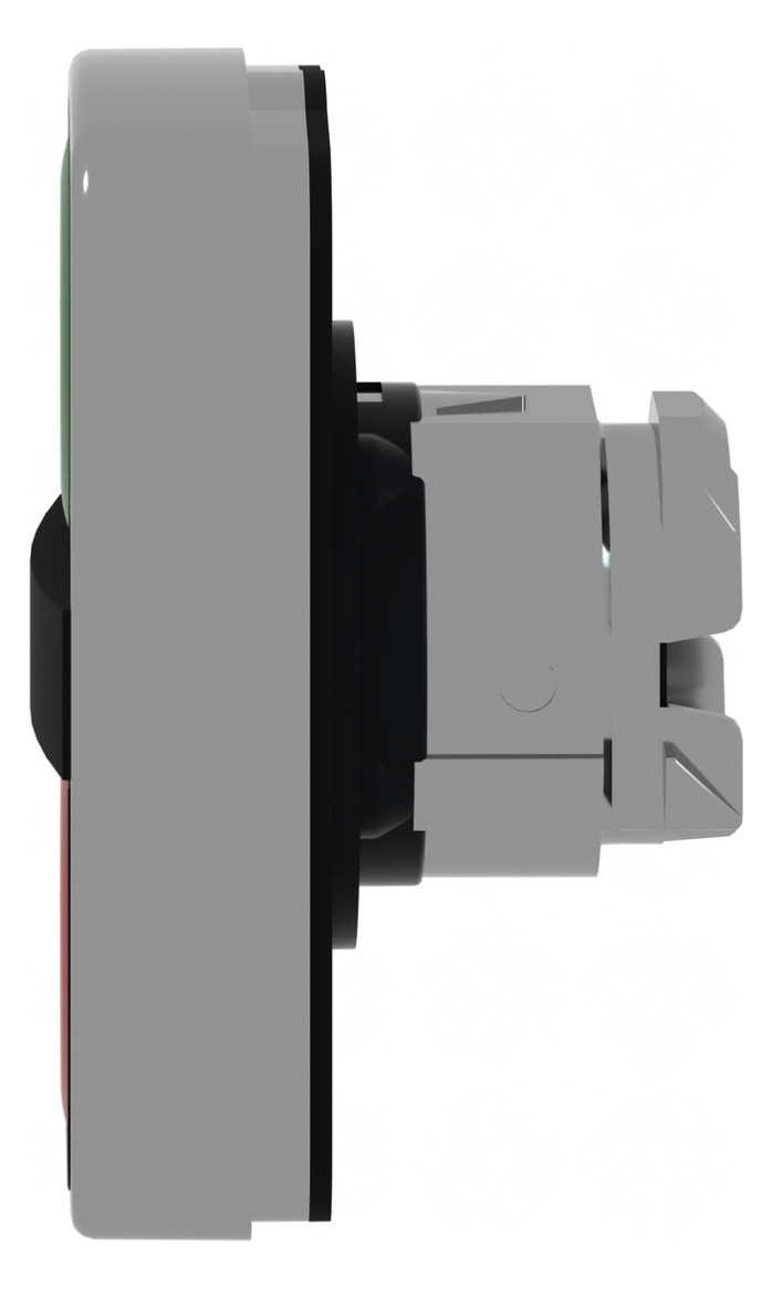 Drucktaster Front 2f rt/gn Ø22,5mm rnd IP66 Tastend