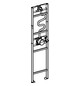 GROHE Dusch-Element Rapido BH 222-240 cm, mit Handbrause, Kopfbrause, für Vorwandinstallation oder Trockenbau