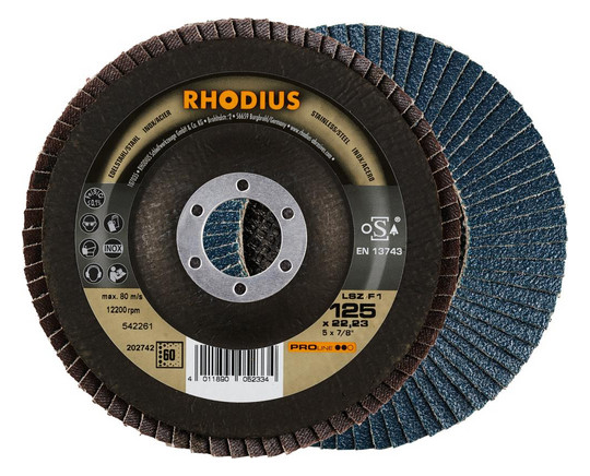 RHODIUS-Lamellenschleifscheibe LSZ F1 - 125mm, K60,...