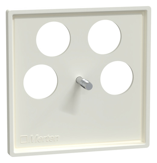 Zentralplatte Sat/TV/Radi System M polws 4f Schraubbef