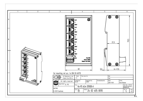 HART unmanaged Switch        24024050010 