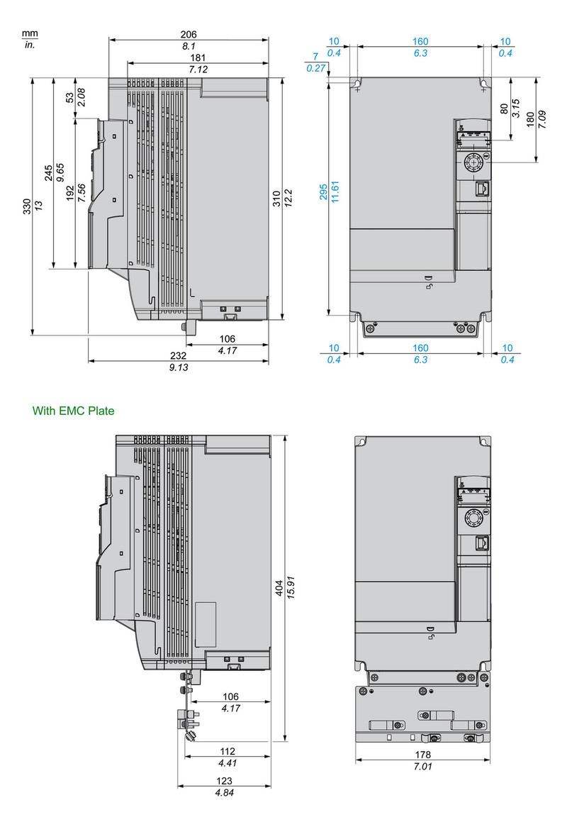 Frequenzumrichter lin=11k 380-500V E3ph A3ph 599Hz 50/60Hz IP20 5%F 10%V