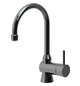 KWC Waschtisch-Einhebelmischer Kuri Basic verchromt, Ausladung 150mm, Niederdruck, Schwenkauslauf 360 GradC