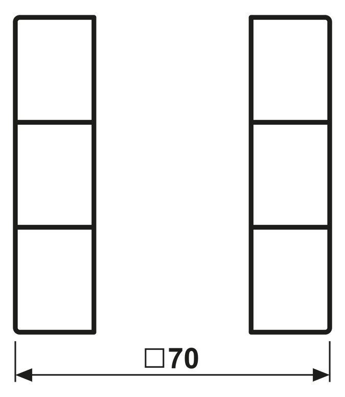 Taste 3t Schalter LS alu mt f.Bussystem Geeignet für Bussystem-Tasterankopplung