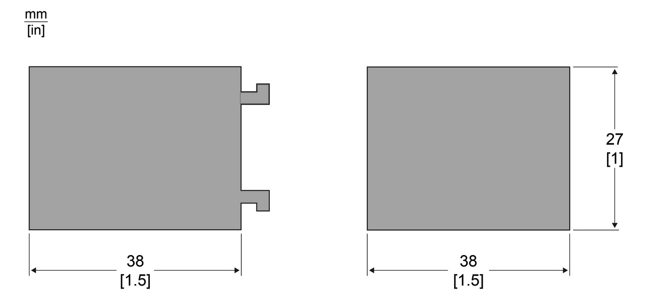 Hilfsschalterblock 1S 1Ö Frontbef mit Kabel mit Kabel vorkonfektioniert