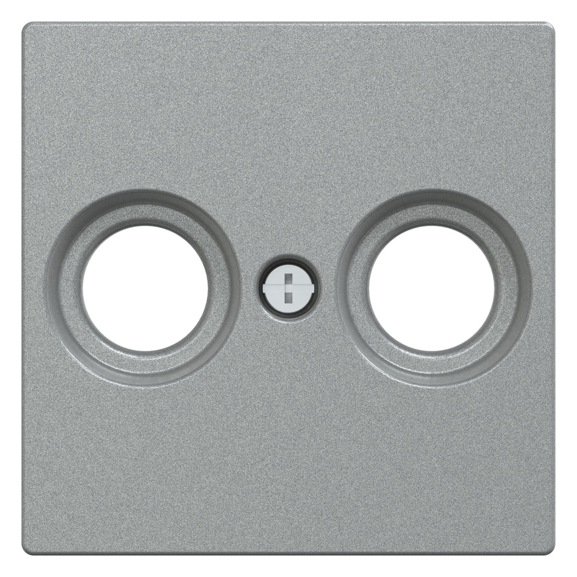 Zentralplatte Ant.dose 2f System M alu Schraubbef