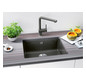 Blanco Becken SUBLINE 500-U Keramik 54,3 x 45,6 cm, PuraPlus kristallweiß glänzend, für Unterbau