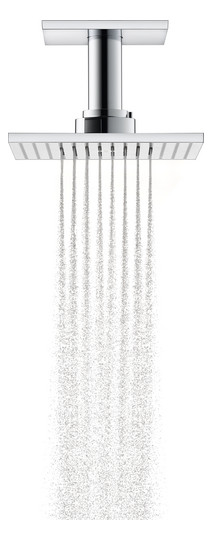 hansgrohe Kopfbrause Axor mit Deckenanschluss, 250x250mm, 2jet, chrom
