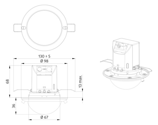 BEG Luxomat Einbau Präsenzmelder   92251 