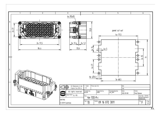 HART KONTAKTEINSATZ CRIMPANS 09160723011 