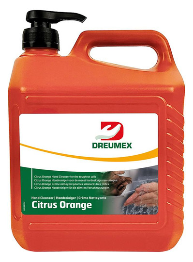 DREUMEX-Handreinigungsgel Citrus Orange - 4x3,78l