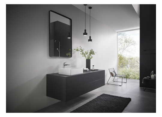 hansgrohe Waschtisch-Einhebelmischer 190 Logis mit Zugstangen-Ablaufgarnitur, chrom