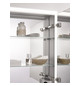 EMCO Aufputz-Lichtspiegelschrank prime 1200x700mm, mit Lichtpaket, 2-türig, aluminium/spiegel