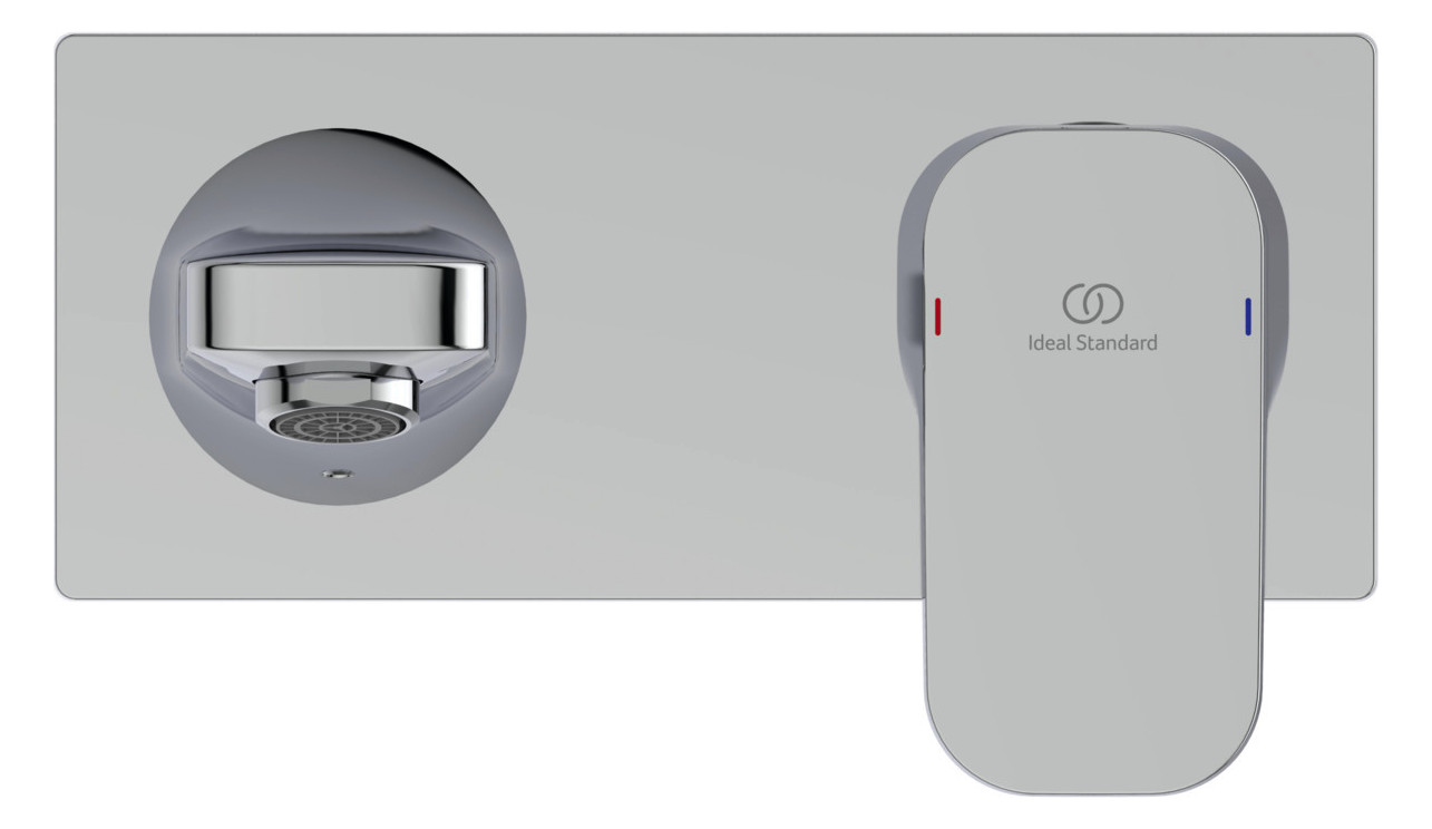 Ideal-Standard Fertigmontageset Tonic II Ausladung 180 mm, für UP-Waschtisch-Einhebelmischer, verchromt