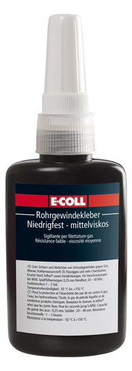 E-COLL-Rohrgewindekleber, hochfest-mittelviskos - 50 ml