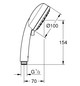 GROHE Handbrause Tempesta Cosmopolitan 100 2 Strahlarten, mit Durchflussbegrenzer 5,7 l/min, chrom