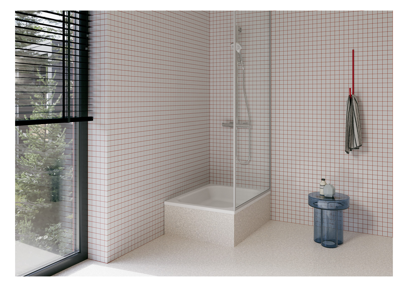 Duschwanne BetteQuinta 85x70x15cm, capri