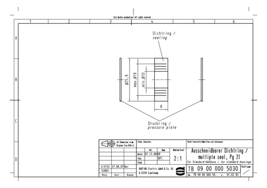 HART Dichtring Pg21          09000005030 