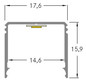 Anbauprofil alu Alu 1000x17,6x15,9mm