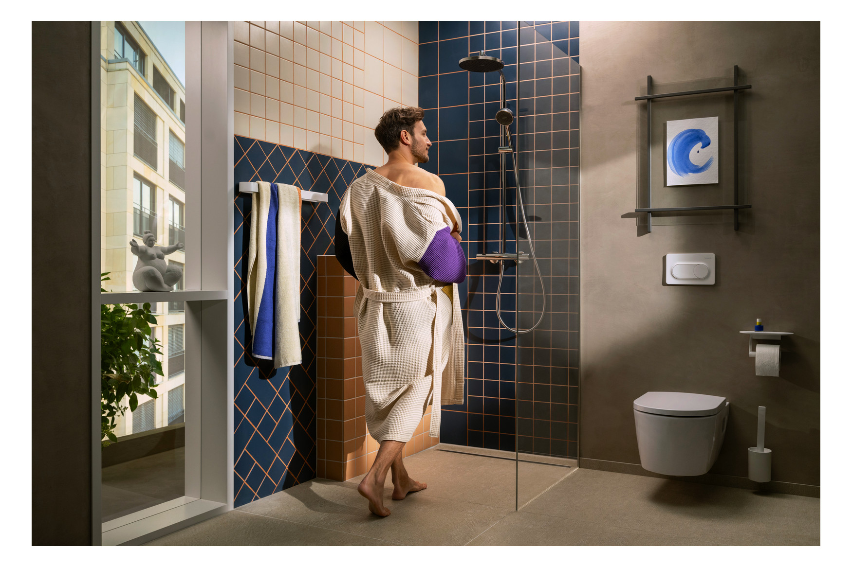 hansgrohe Wand-WC EluPura Original S mit WC-Sitz, weiß, ohne HygieneEffect und SmartClean