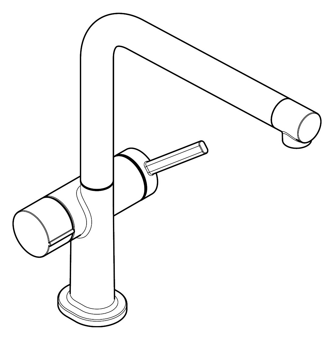 hansgrohe Spültisch-Einhebelmischer 270 Talis M54 Geräteabsperrventil, 1jet, chrom