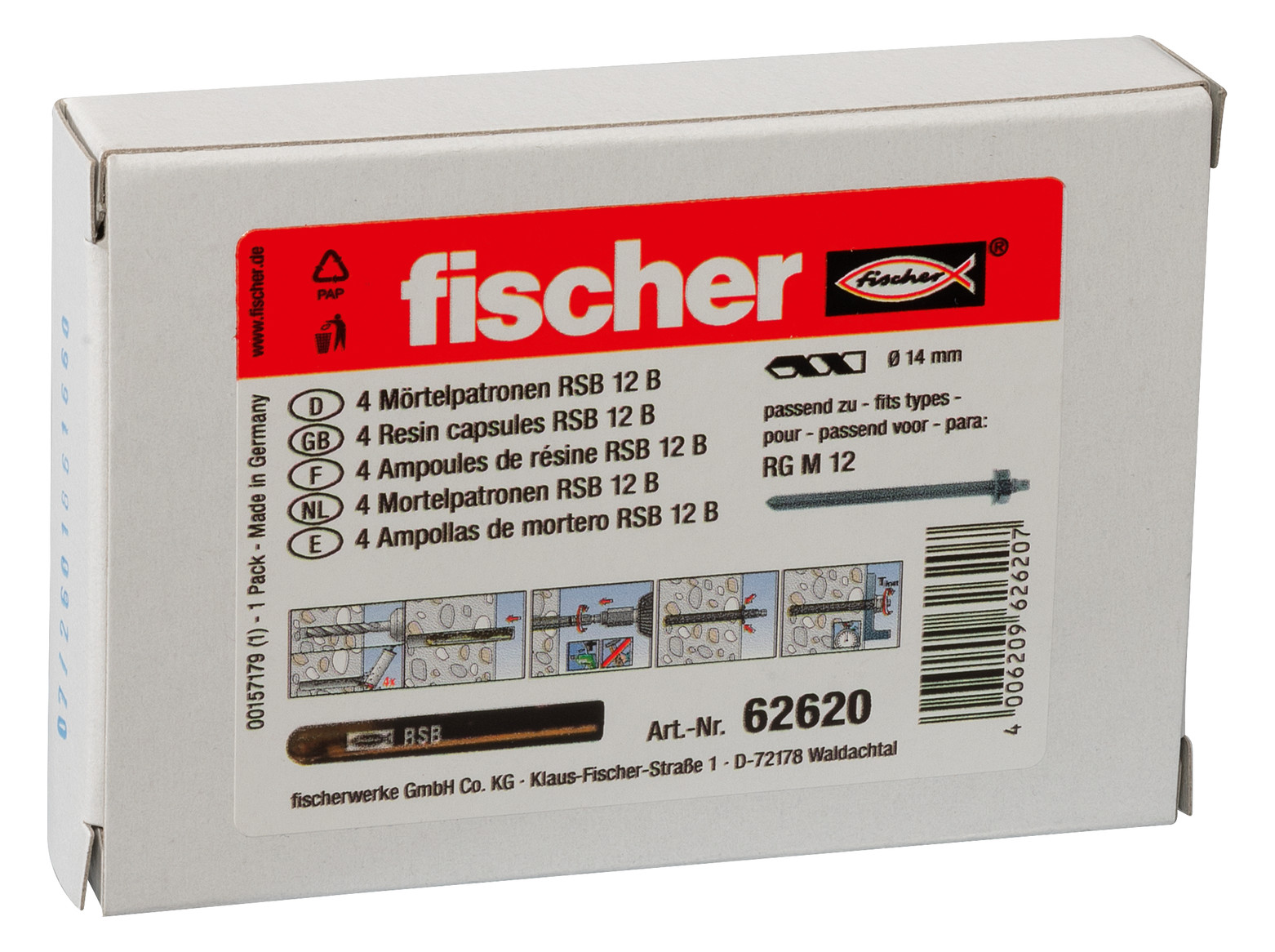 Bild Mörtelpatrone RSB 12 B fischer fischer-1