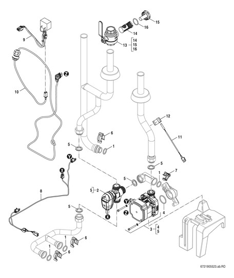 BOSCH Erweiterungs-Set 2 HK, für Puffermodul CSx800iAW 12 MB