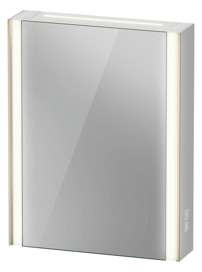 DU SPS XViu mit Bel. 800x620x156mm champ.matt, Anschlag rechts ohne ES,F