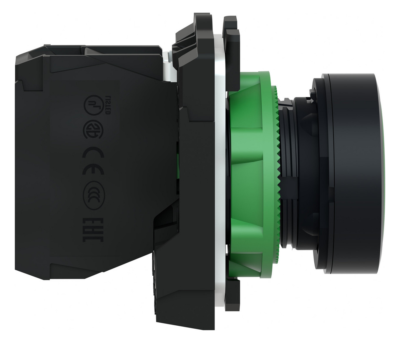 Drucktaster 1f gn rnd Ø22,5mm IP66 fl Tastend