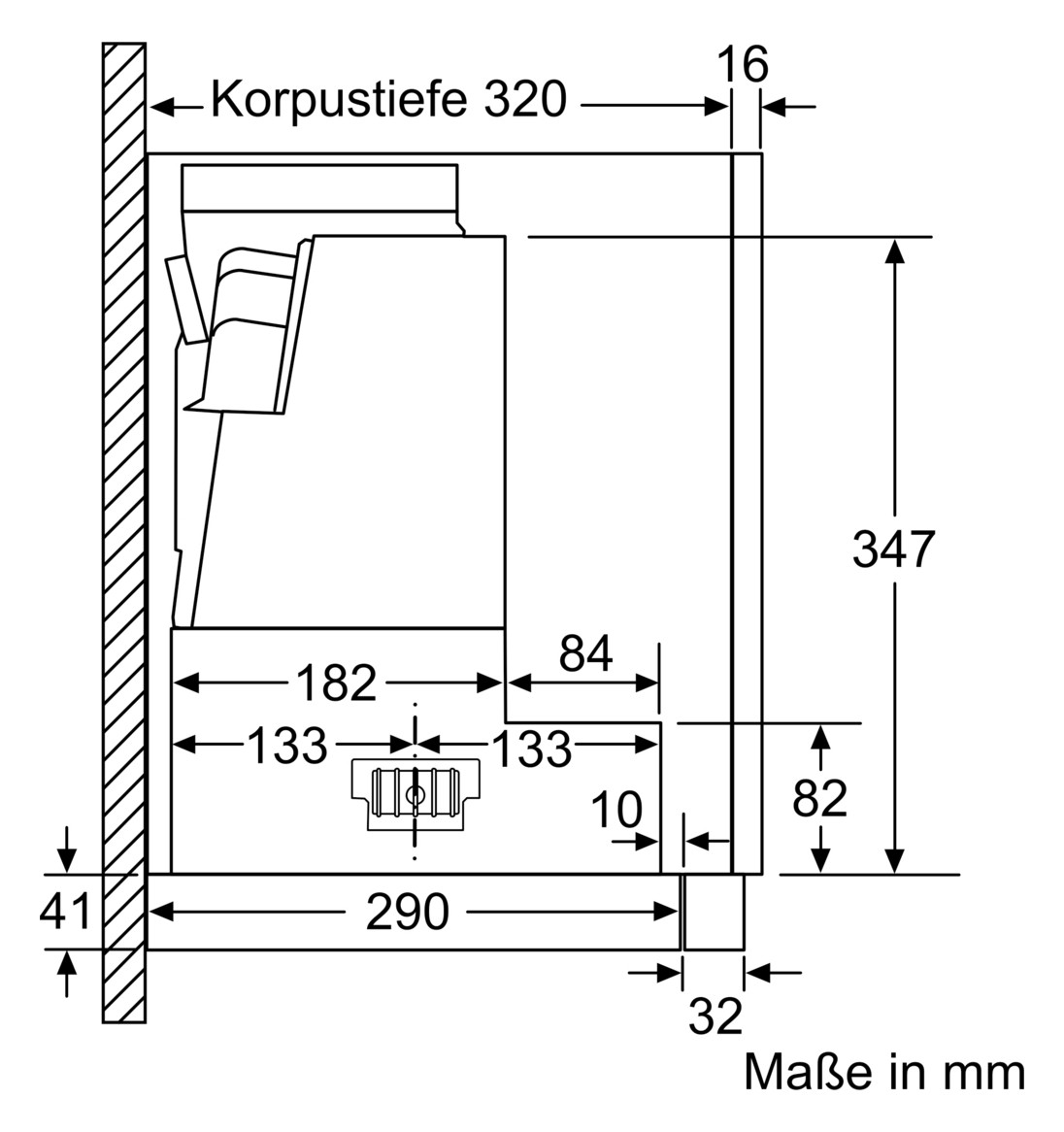 Dunstabzugshaube Flschirm 600mm si A LED 71dB 717cbm/h Ø120-150mm 5st Abl/Uml