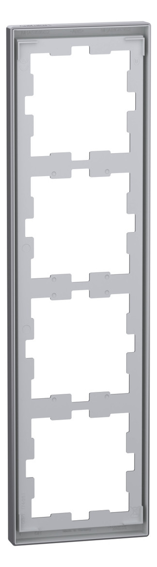 Rahmen 4f edst glz D-Life Kst f.GEB-K Unterputzmontage Thermopl