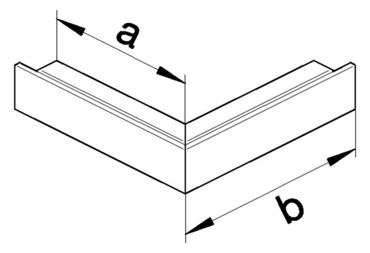 Außeneck LF-K 45x30mm 90° si UT/OT ST f.Funkterh