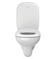 Duravit WC-Sitz D-Code mit Absenkautomatik, Scharniere Kunststoff, weiß