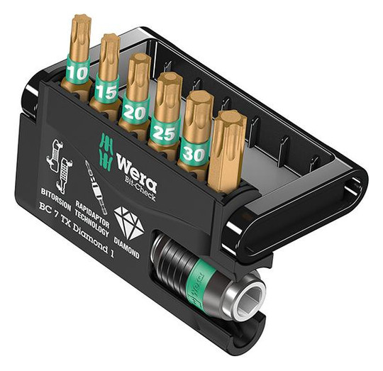 Wera-Bit-Sortiment Bit-Check 7 TX Diamond 1