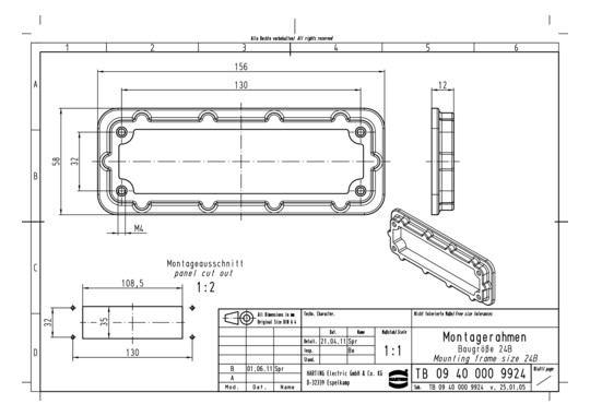 HART Montagerahmen Han 24HPR 09400009924 