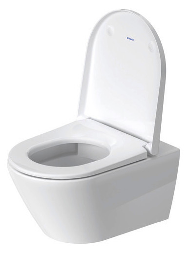 Duravit Wand-Tiefspül-WC-Set D-Neo mit WC-Sitz, Rimless, weiß