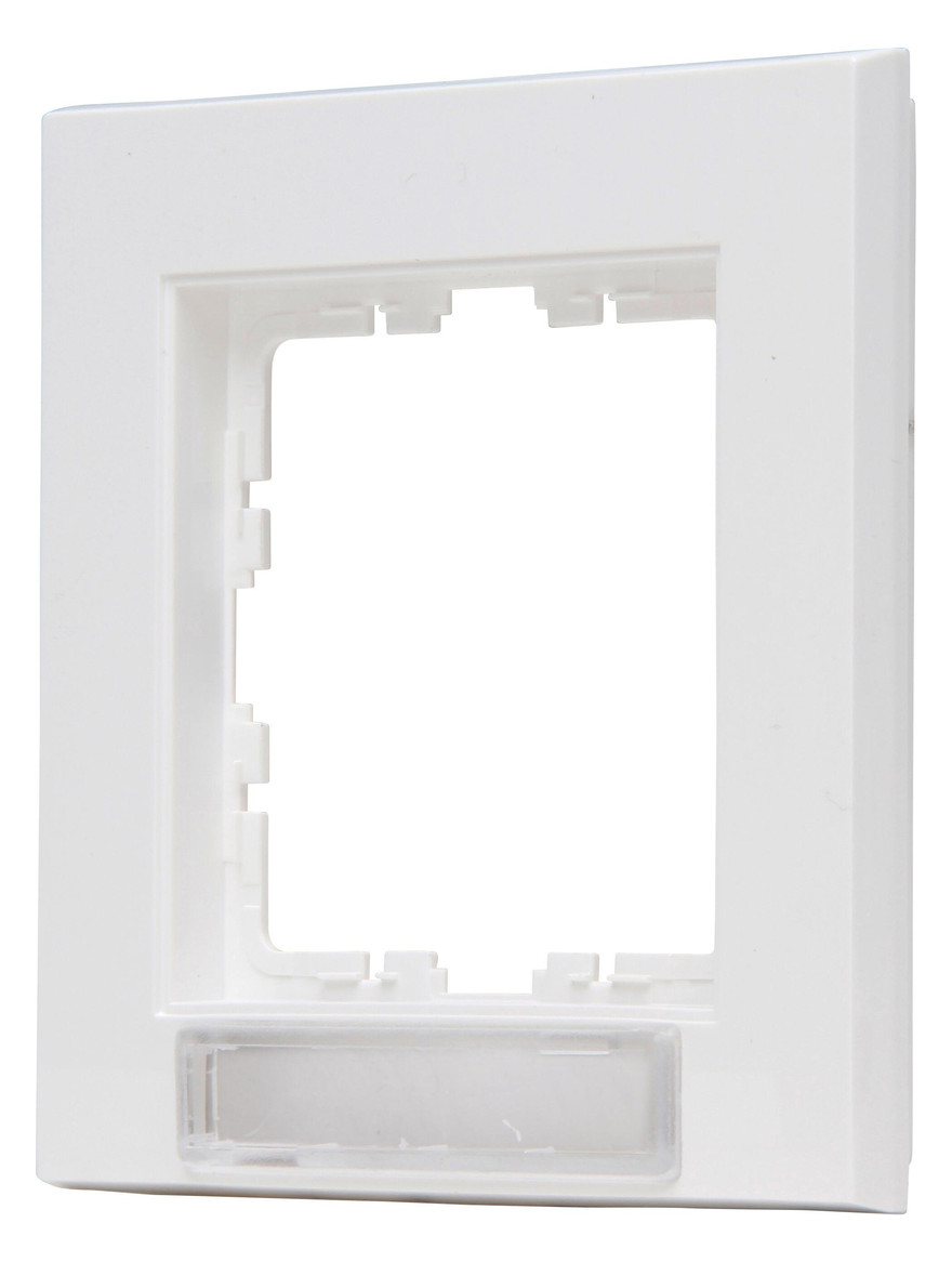 Rahmen 1f rws glz BSF Kst f.GEB-K Textfeld/Beschriftungsfläche Thermopl