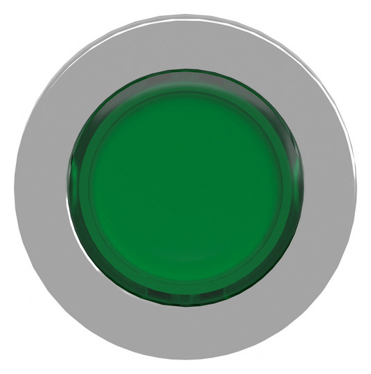 Drucktaster Front 1f gn bel.b Ø30,5mm rnd Geeignet für Beleuchtung IP66